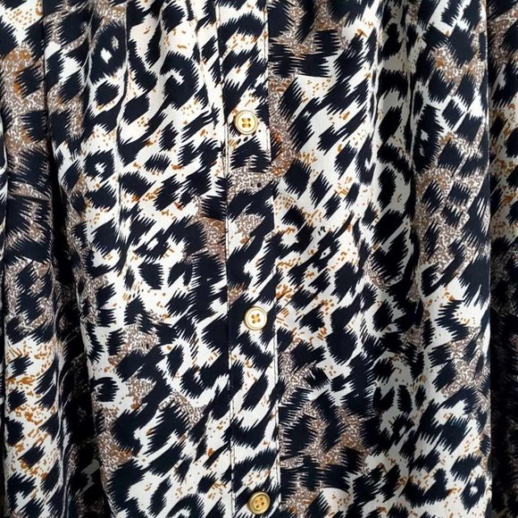 NWOT MPH Collection Women's Off The Shoulder Animal Print Midi Dress - Picture 11 of 14